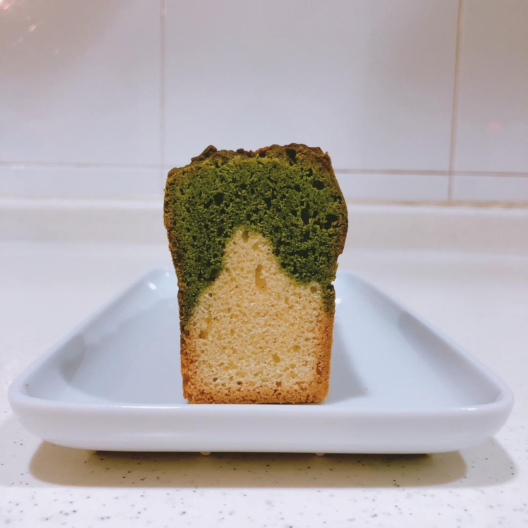 香草&抹茶双拼磅蛋糕（白菜磅）