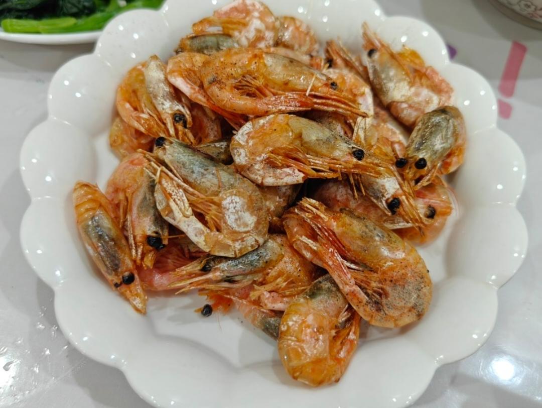烤北极甜虾(空气炸锅）