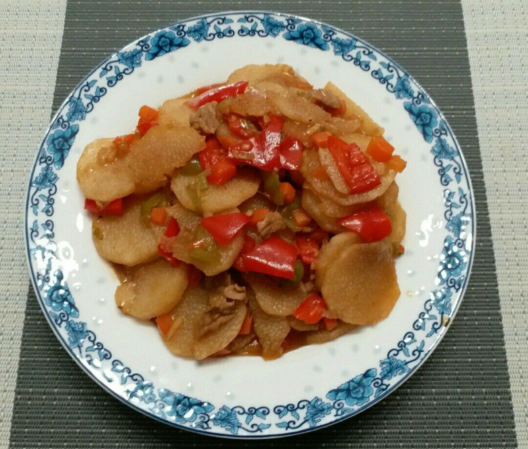 老丁的私房菜-清炒山药