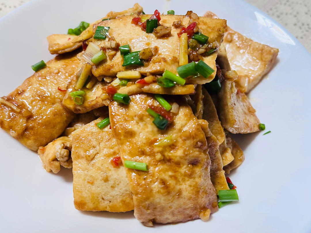焖煎豆腐