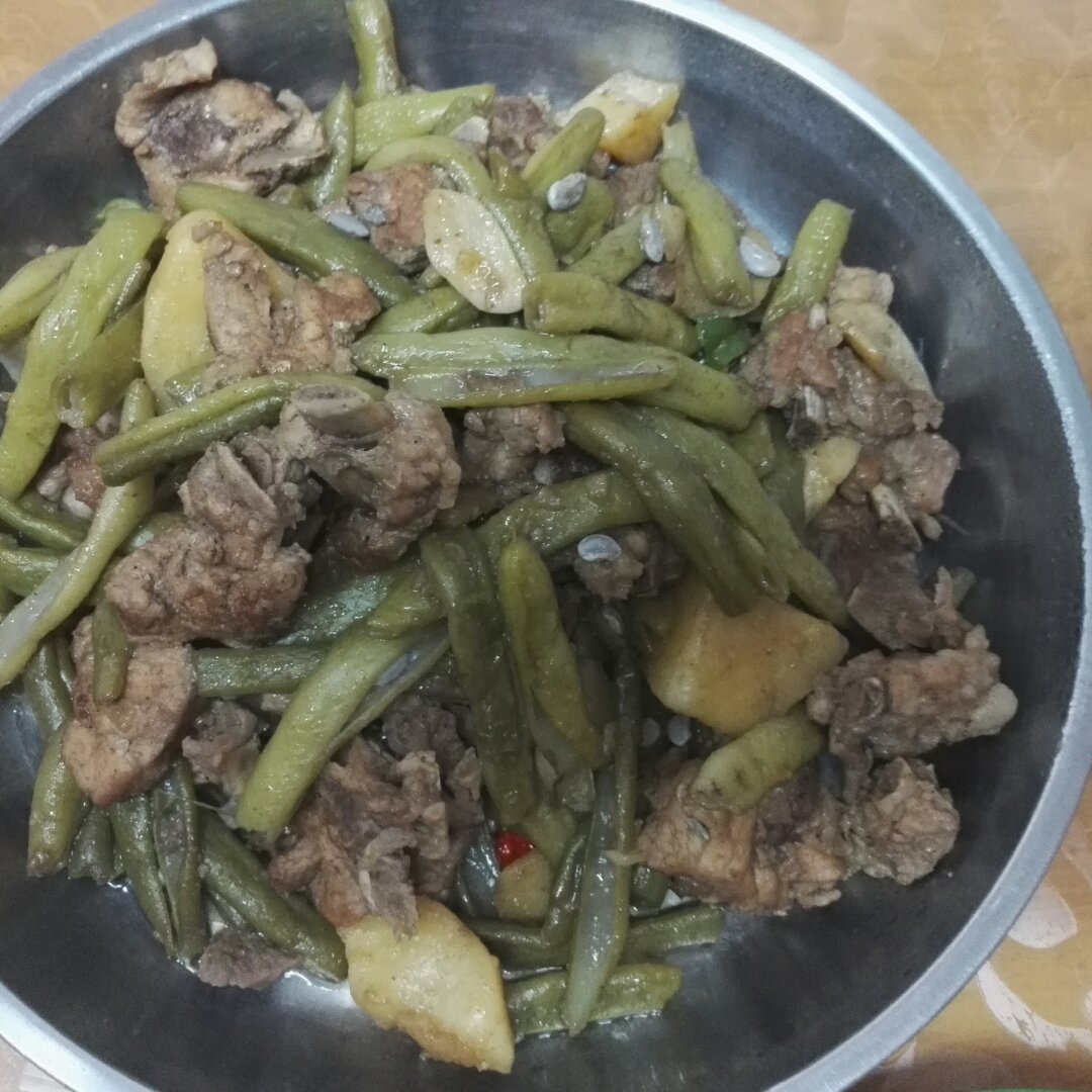 土豆豆角炖排骨