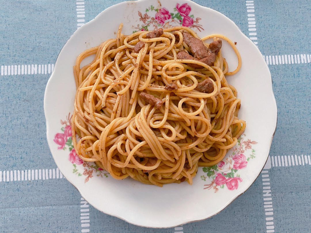 比餐厅好吃的黑椒牛柳意面🍝零失败简单教程