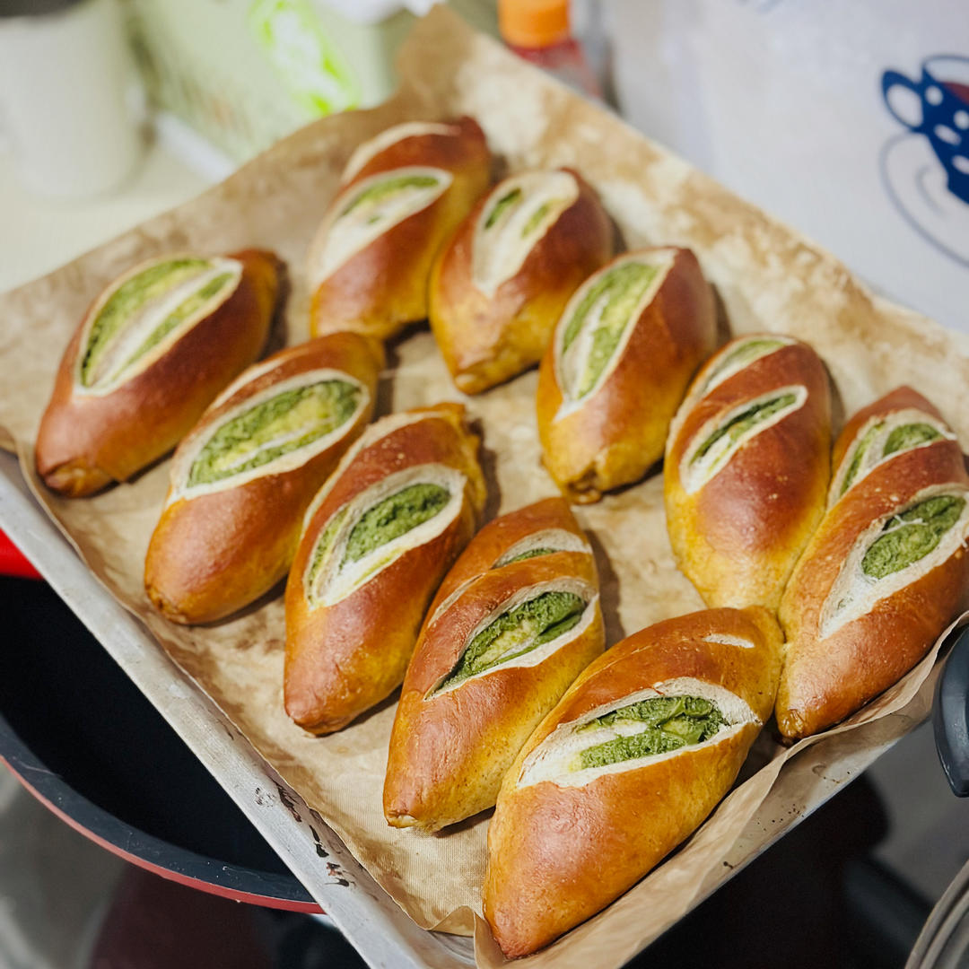 低脂低卡的同时，保证香甜的抹茶奶酥酱