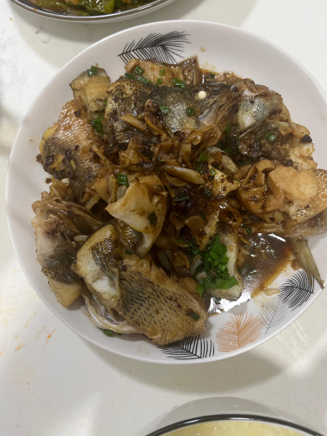 豆豉红烧鱼