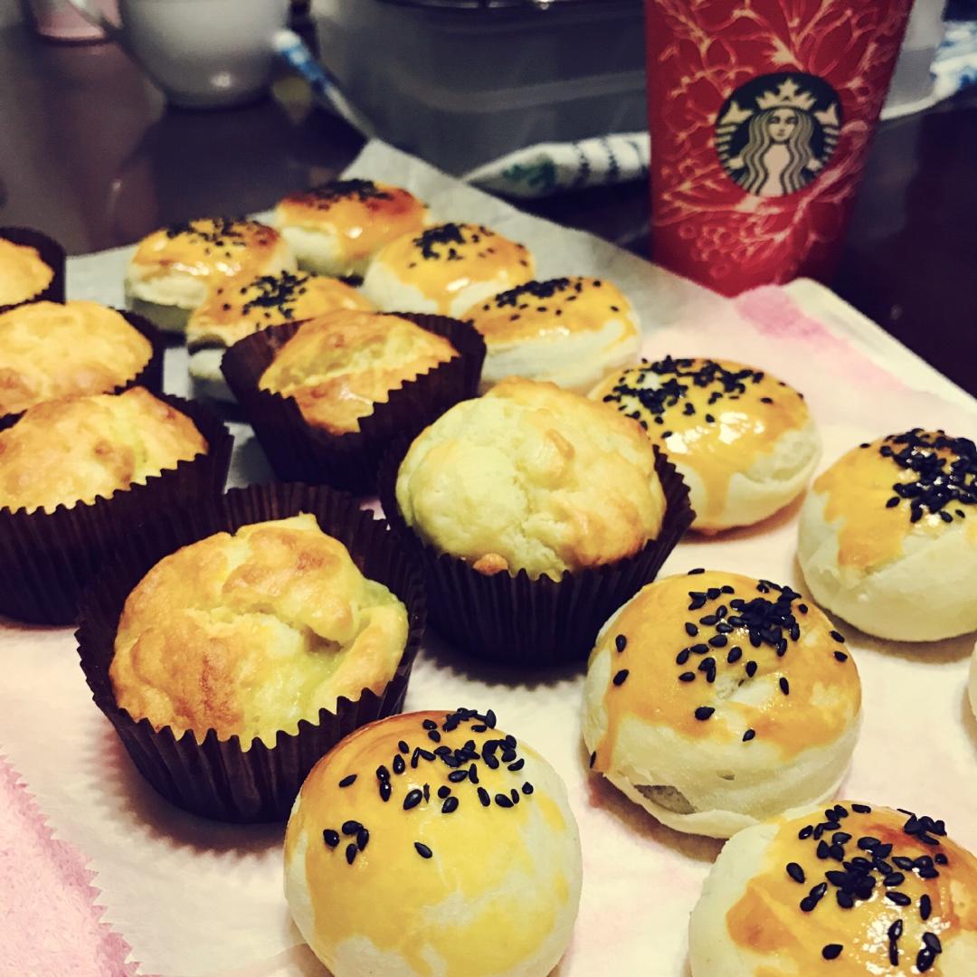 香蕉酸奶麦芬（无油无糖）——附传统法麦芬开裂Tips