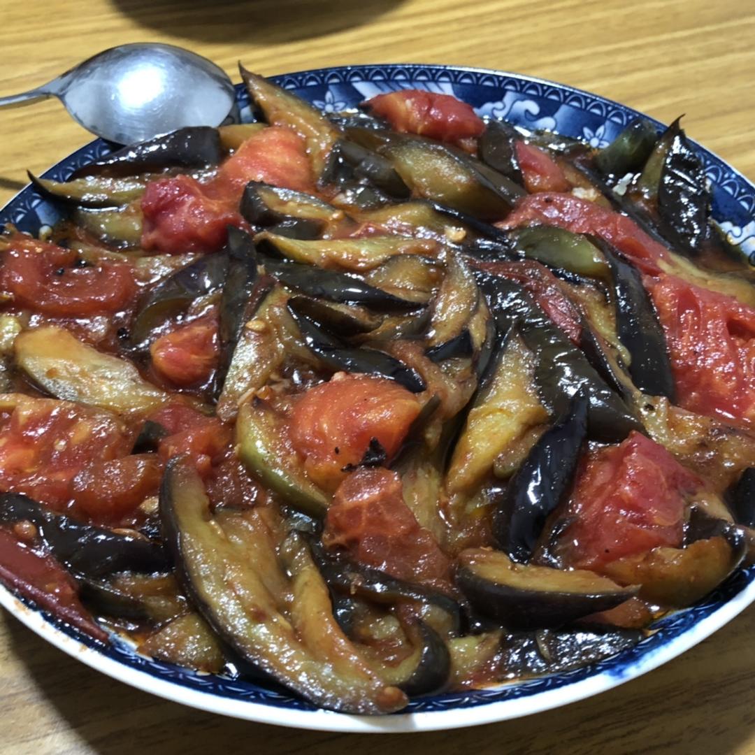 西红柿烧茄子