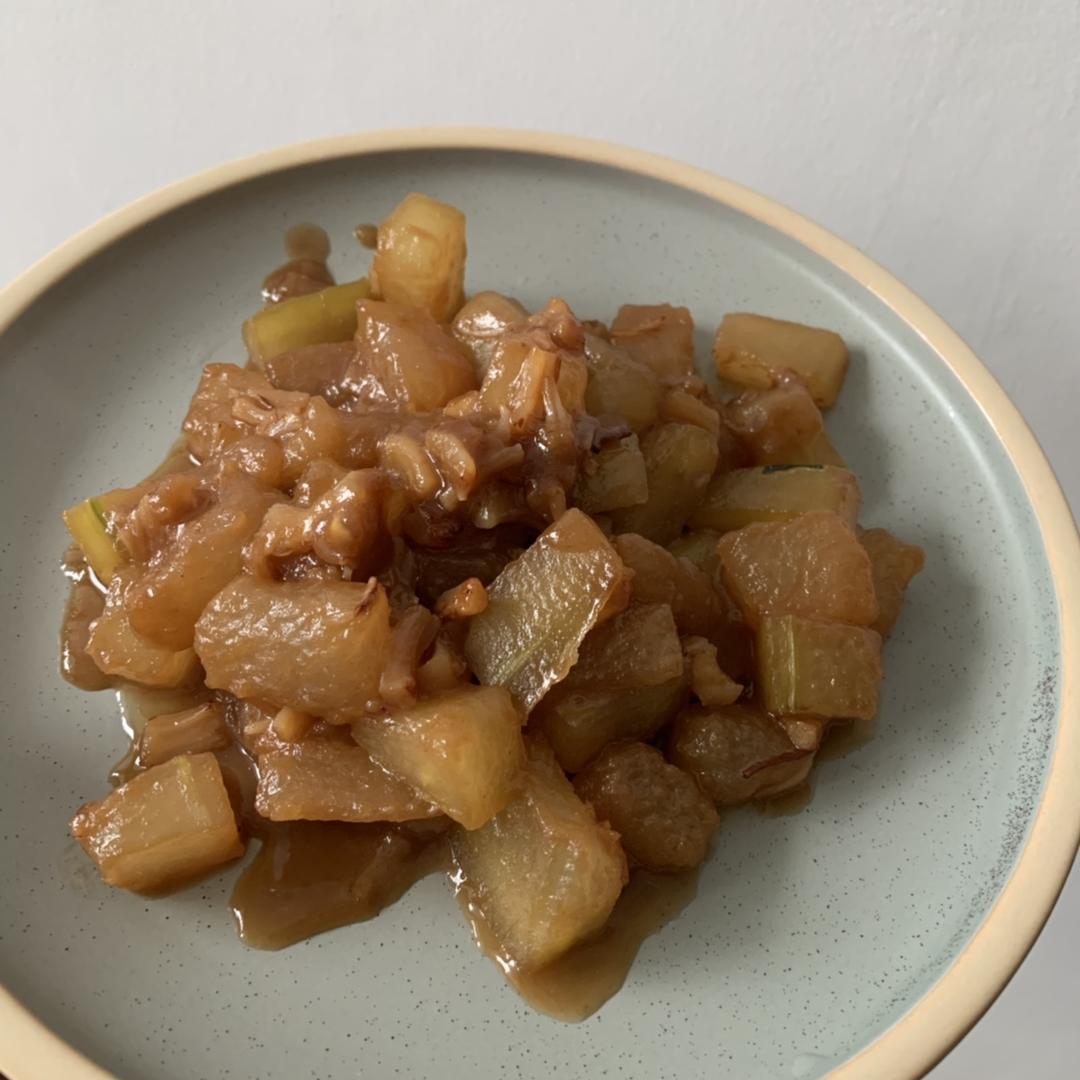 夏日这样吃冬瓜，能下两碗饭~蚝油虾米烧冬瓜