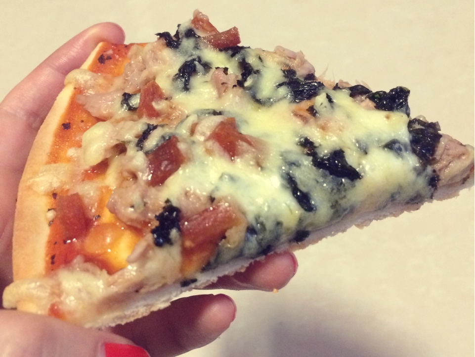 三文鱼海苔披萨（简易买饼版）的做法