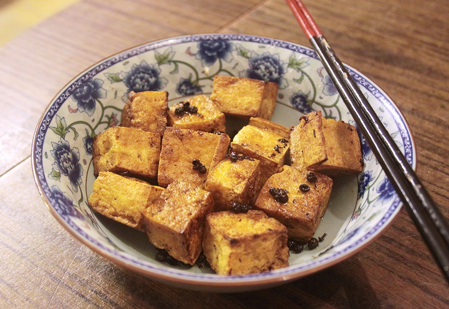 椒麻煎豆腐