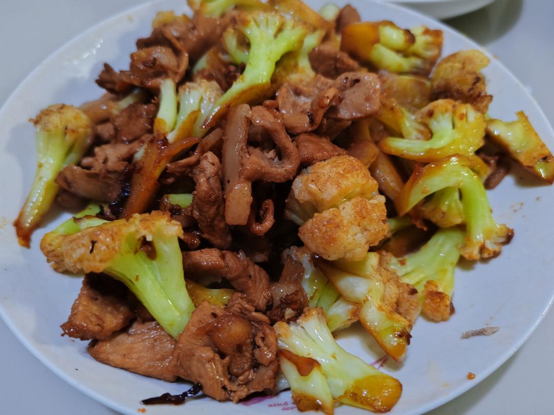 不好吃你来打我的干锅有机花菜