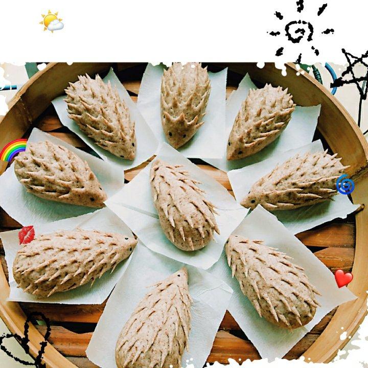 南瓜刺猬馒头