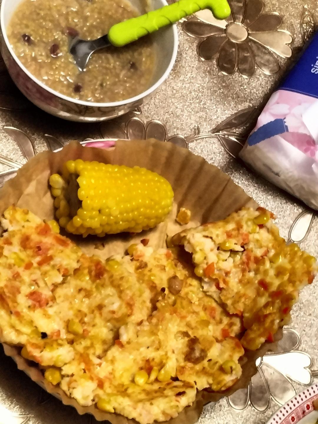 孩子超爱吃的时蔬鲜虾饼，补钙长高高‼️