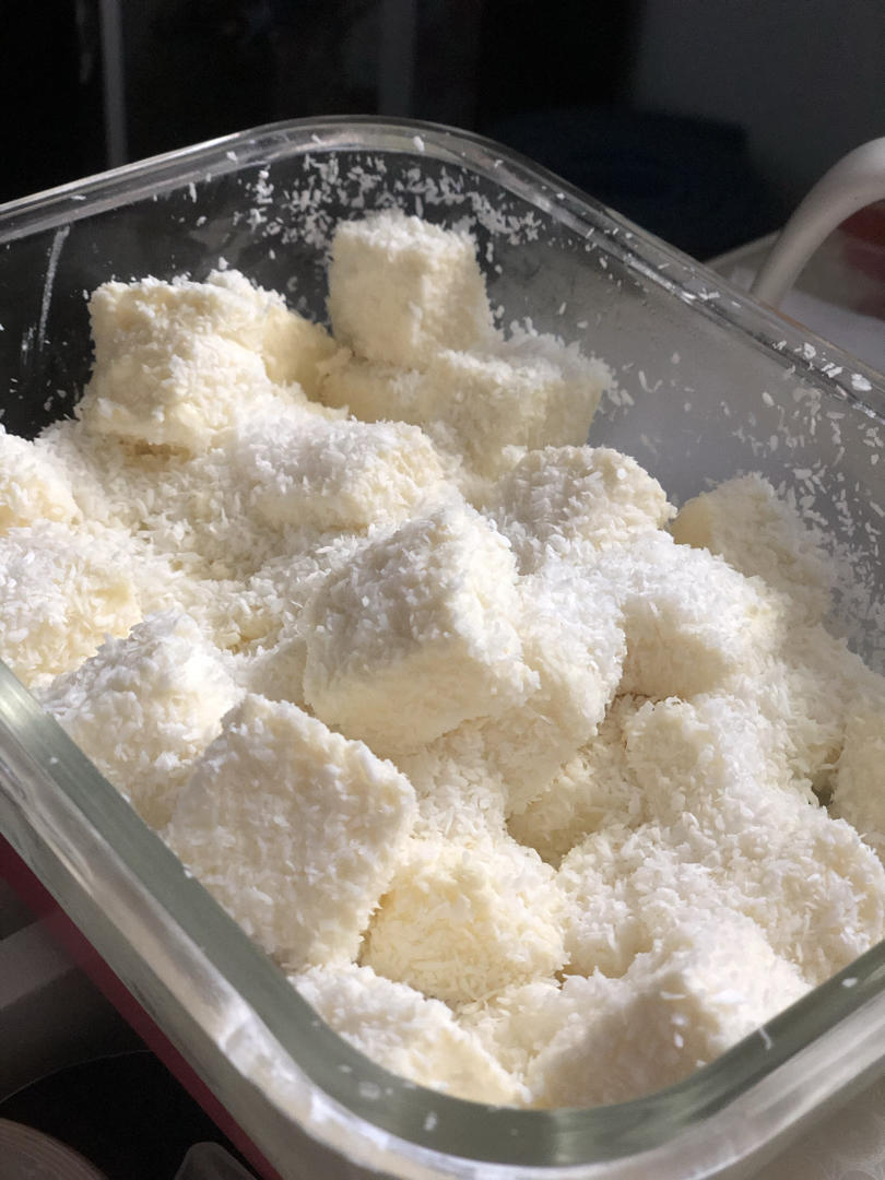 椰丝牛奶小方--椰浆版