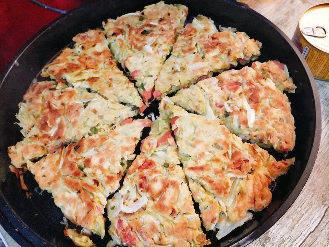 白菜鸡蛋早餐饼