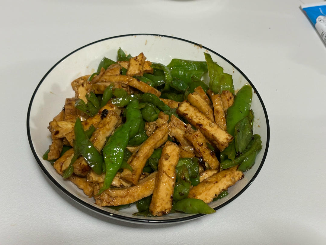 青椒炒豆腐