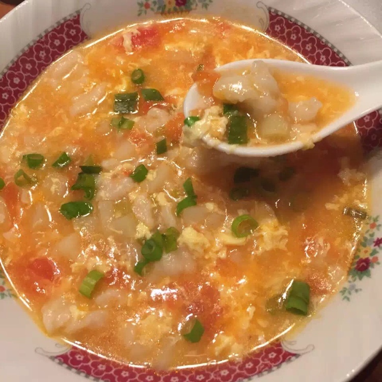 西红柿鸡蛋疙瘩汤