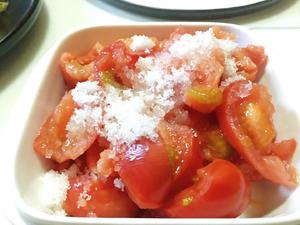 简单粗暴的柿子蘸白糖的做法 步骤3