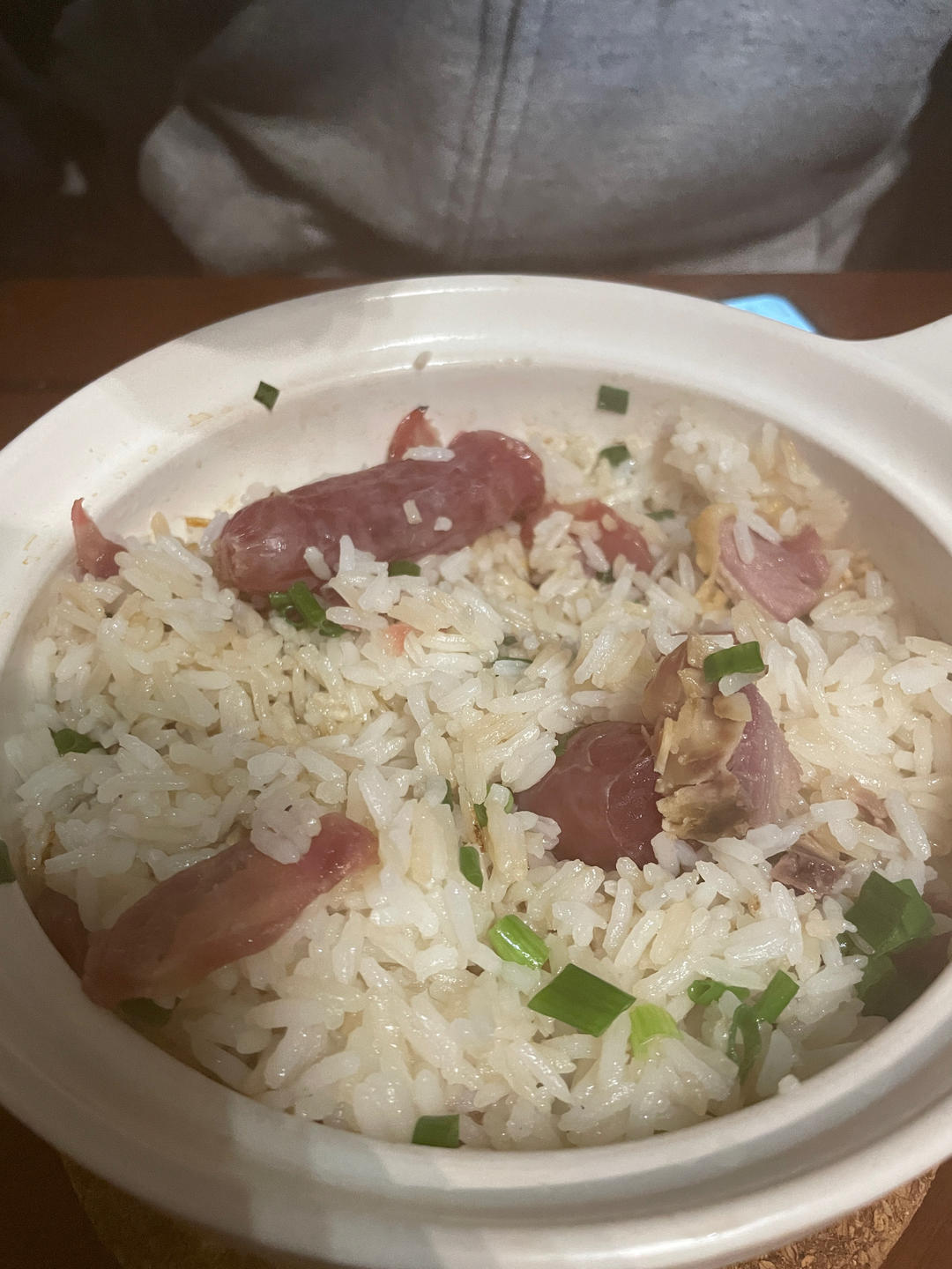 腊味煲仔饭，20分钟饭菜同出