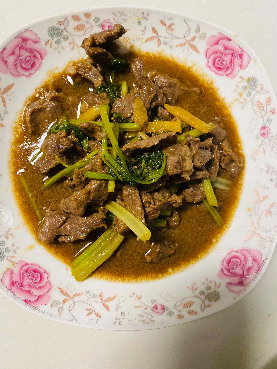 ㊙️家常菜‼️芹菜小炒牛肉‼️牛肉超级嫩滑哟