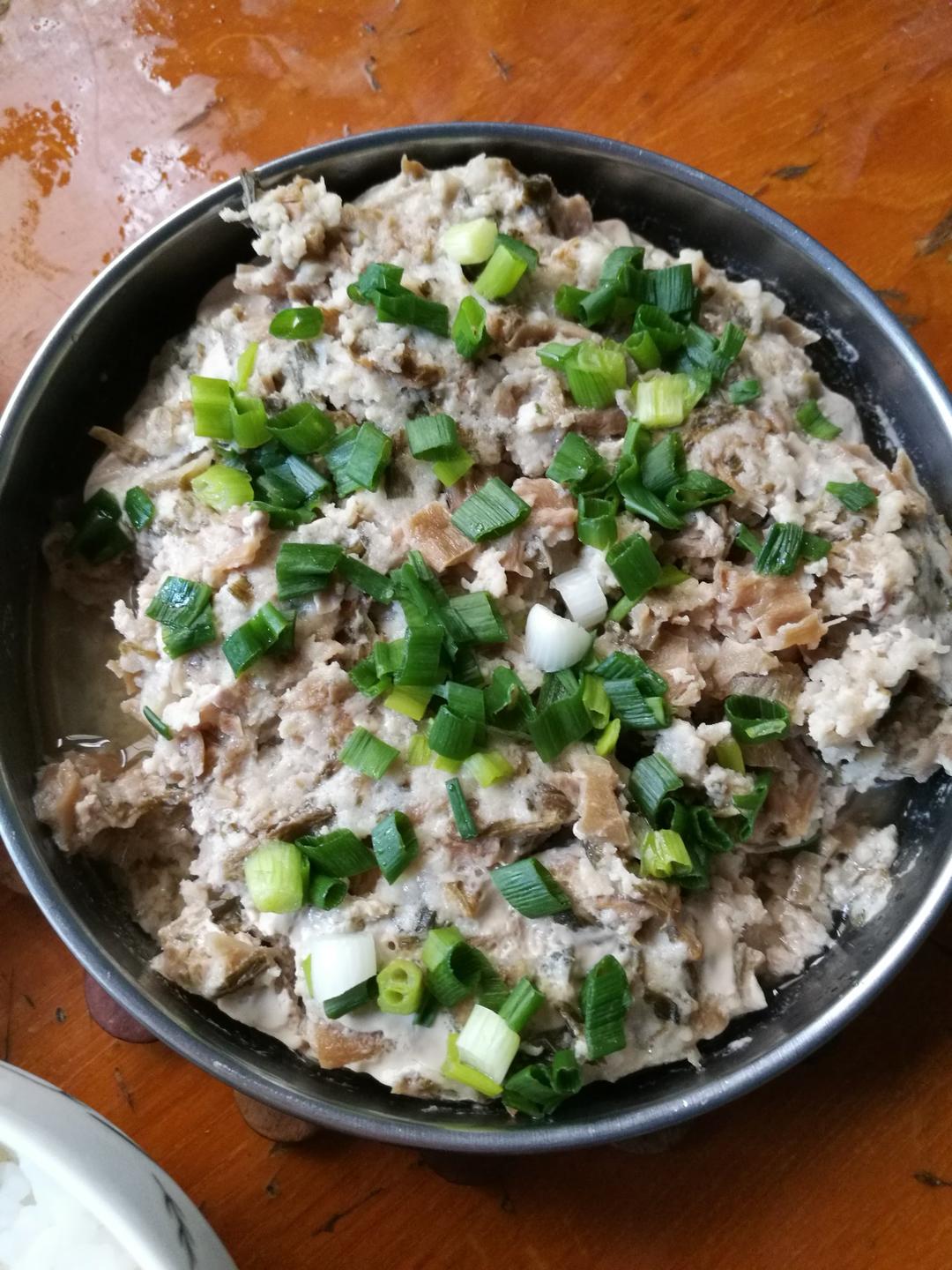 梅菜蒸肉饼