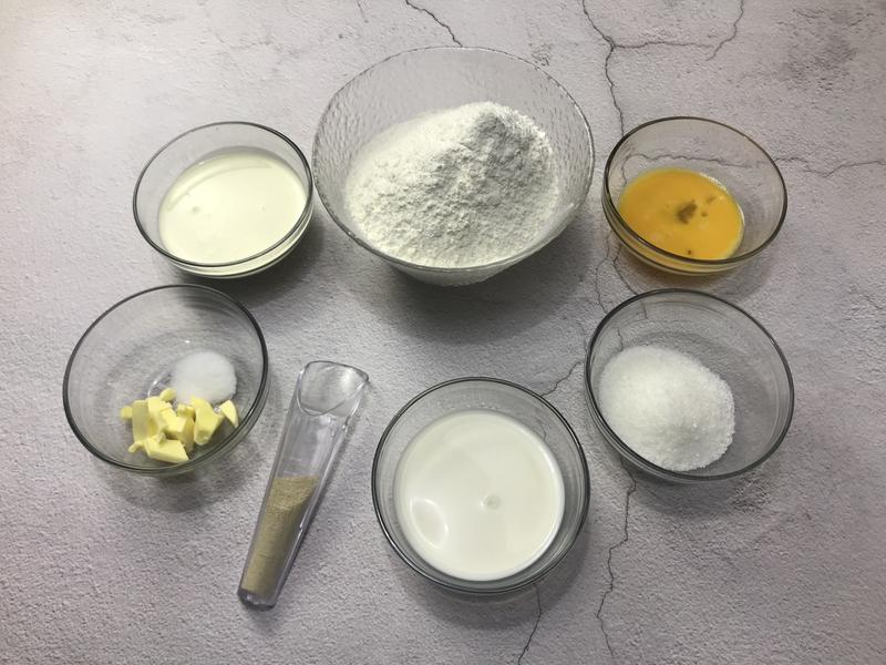 纯奶手撕吐司的做法 步骤1