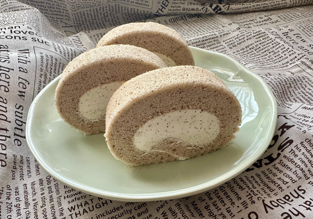 山姆招牌丨伯爵红茶蛋糕卷丨卷不裂配方分享