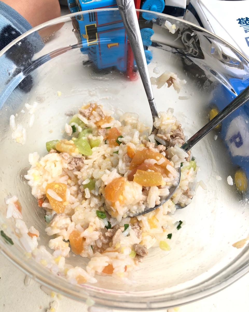 肉末丝瓜烩饭