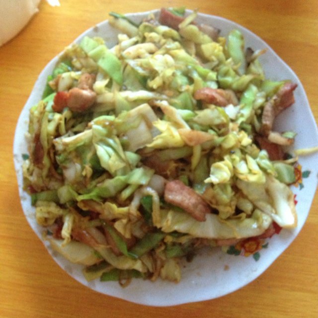 爆炒培根大头菜