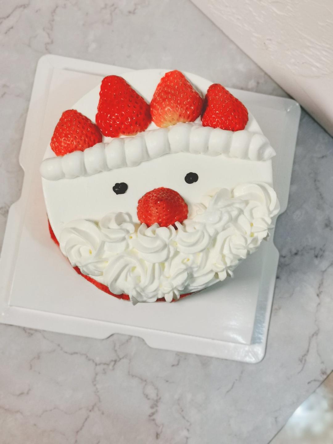 两款超级简单的圣诞主题蛋糕