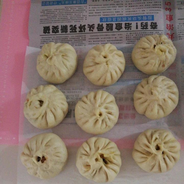 胡萝卜木耳鸡蛋素包子