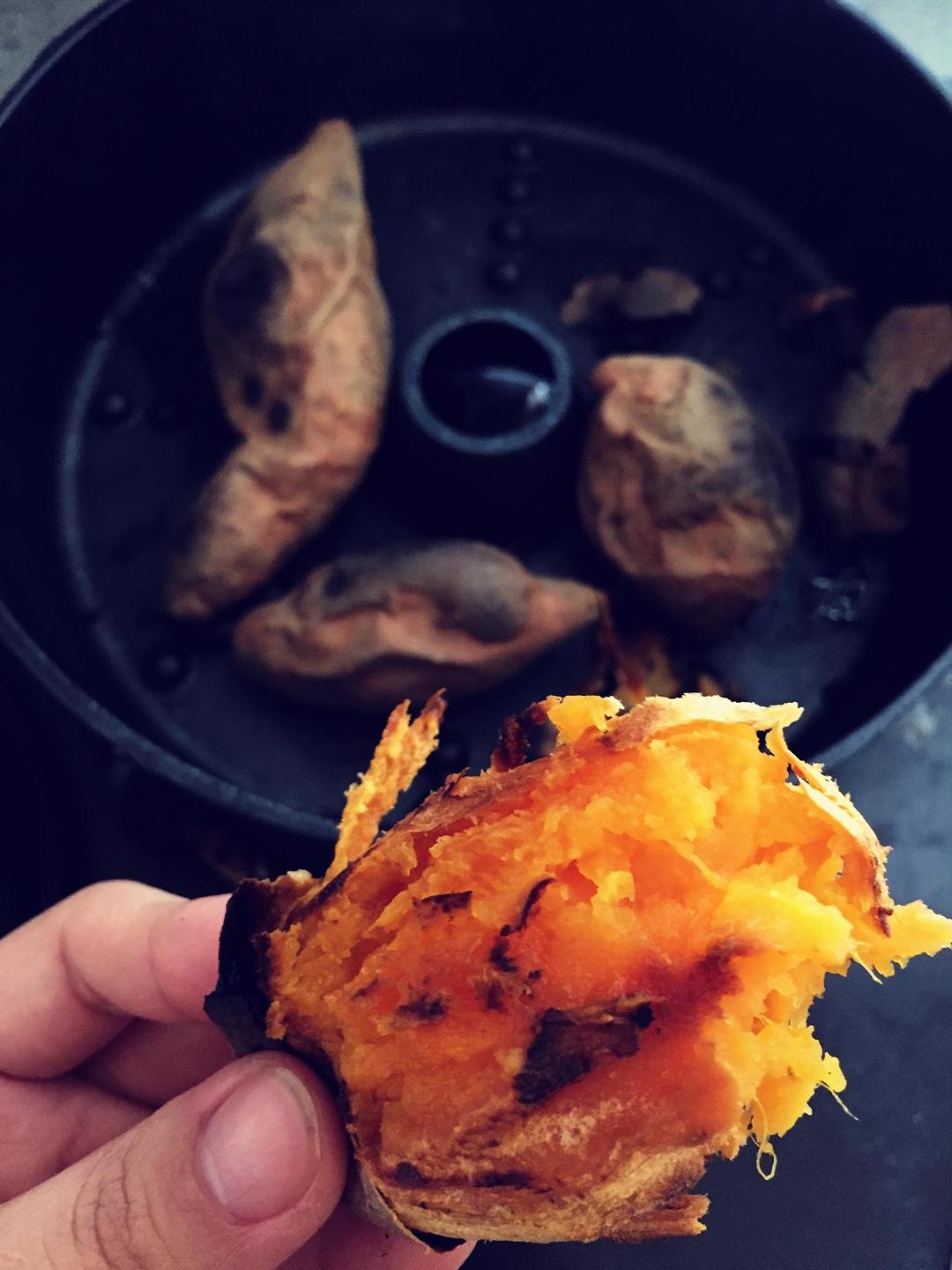 家庭自制煨番薯