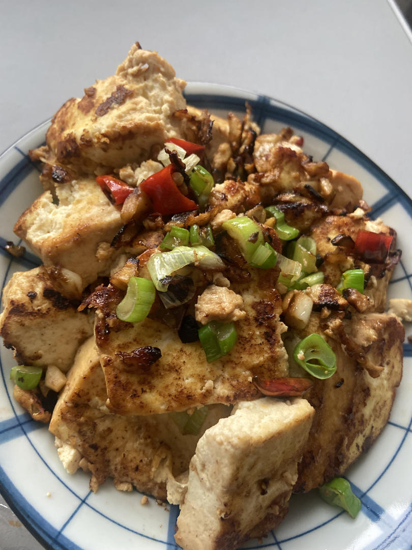 蒜香煎豆腐 炒鸡无敌美味