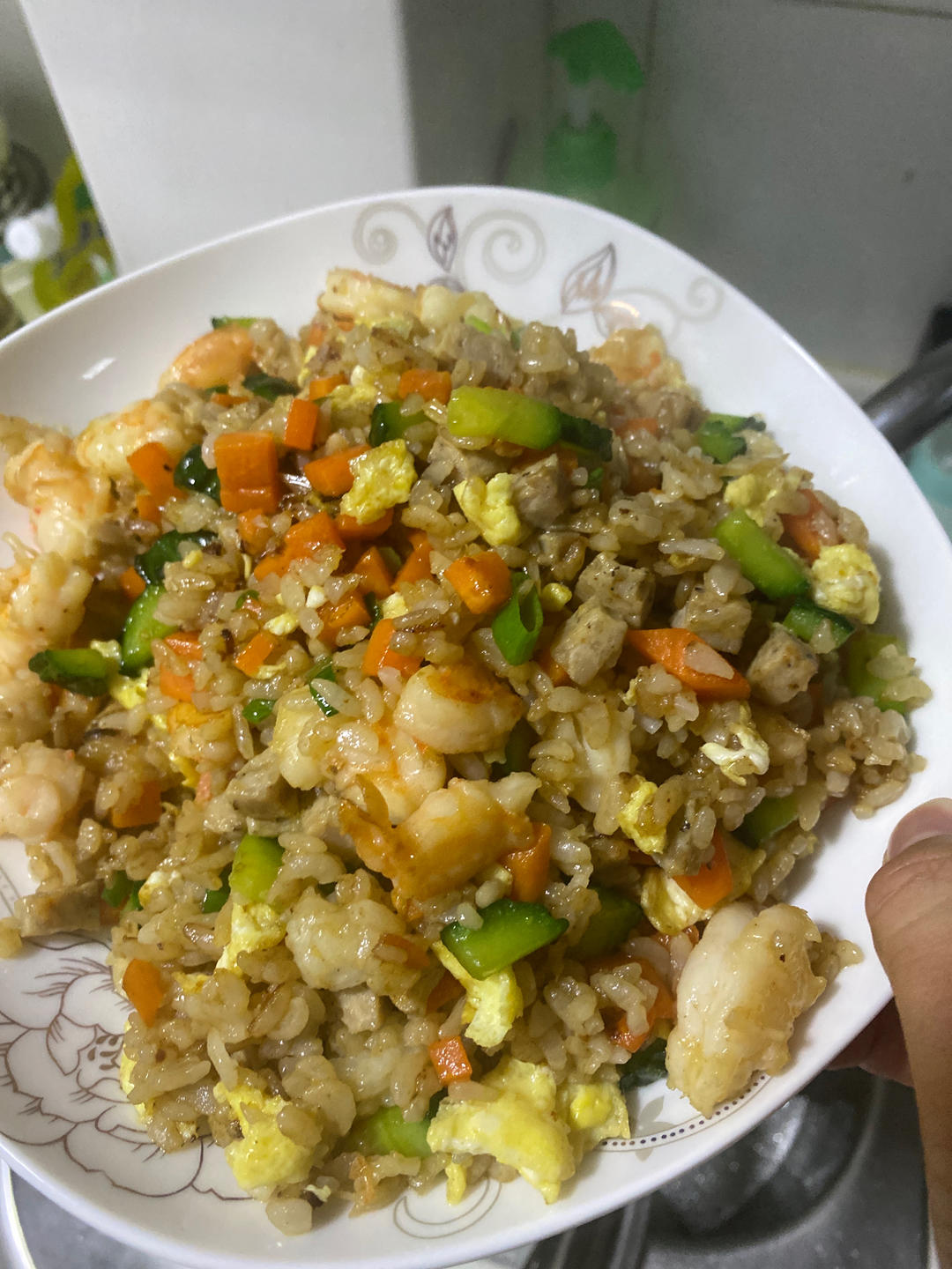 豪华版虾仁炒饭🍤