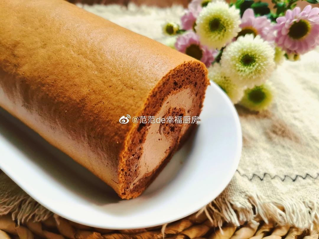 圣诞树根蛋糕/梦龙蛋糕卷/全蛋海绵蛋糕卷