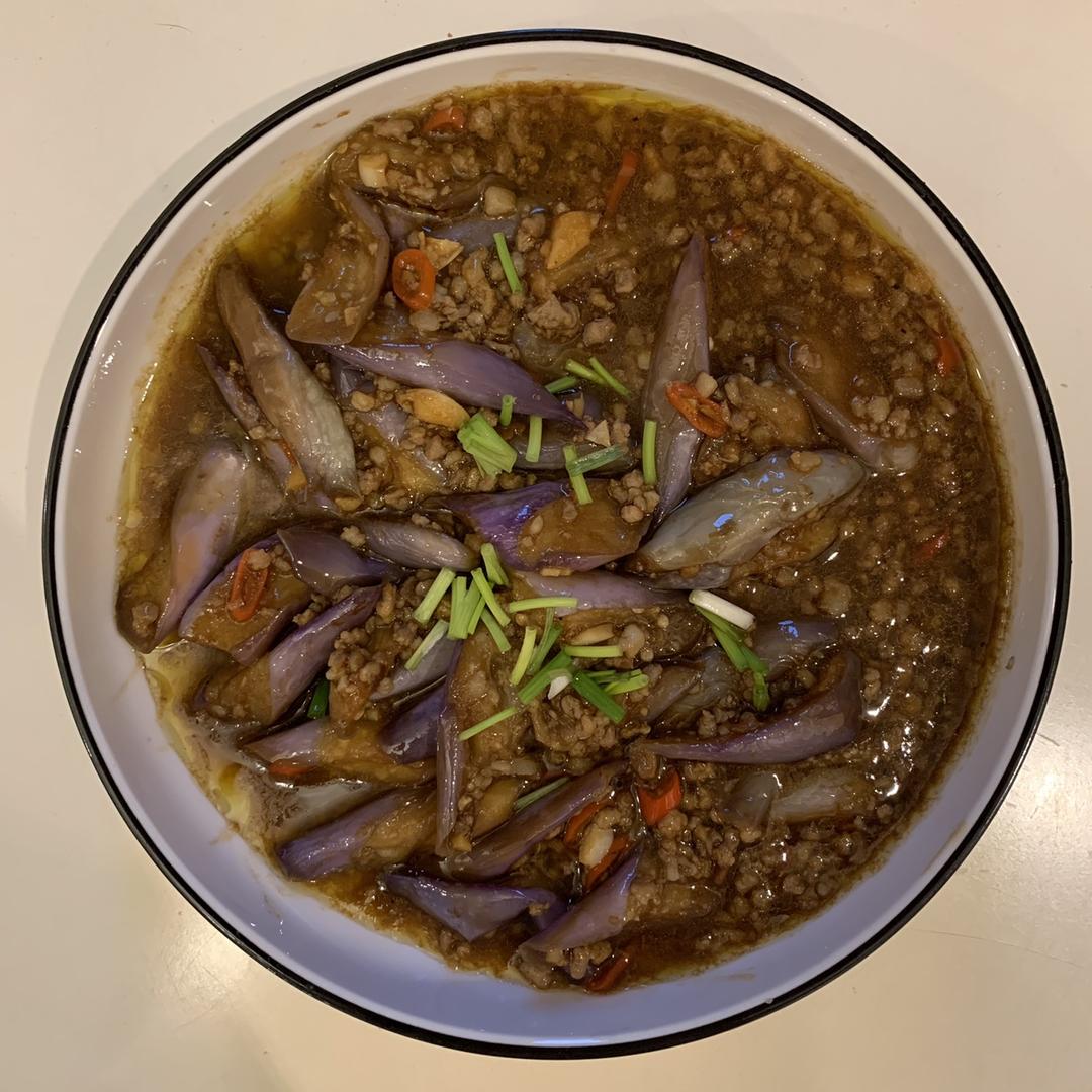 红烧肉沫茄子