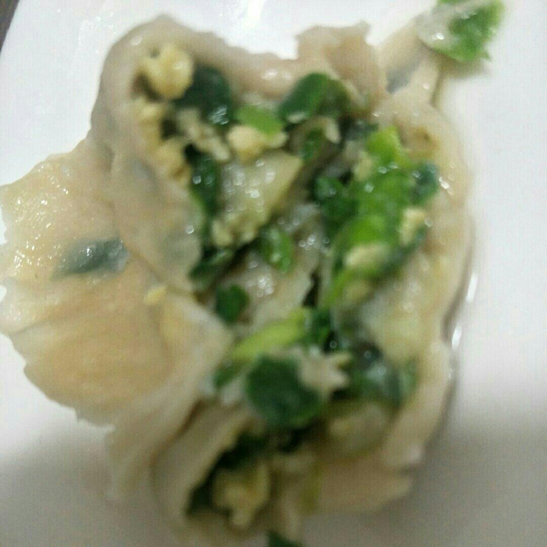 龙利鱼韭菜鸡蛋饺子