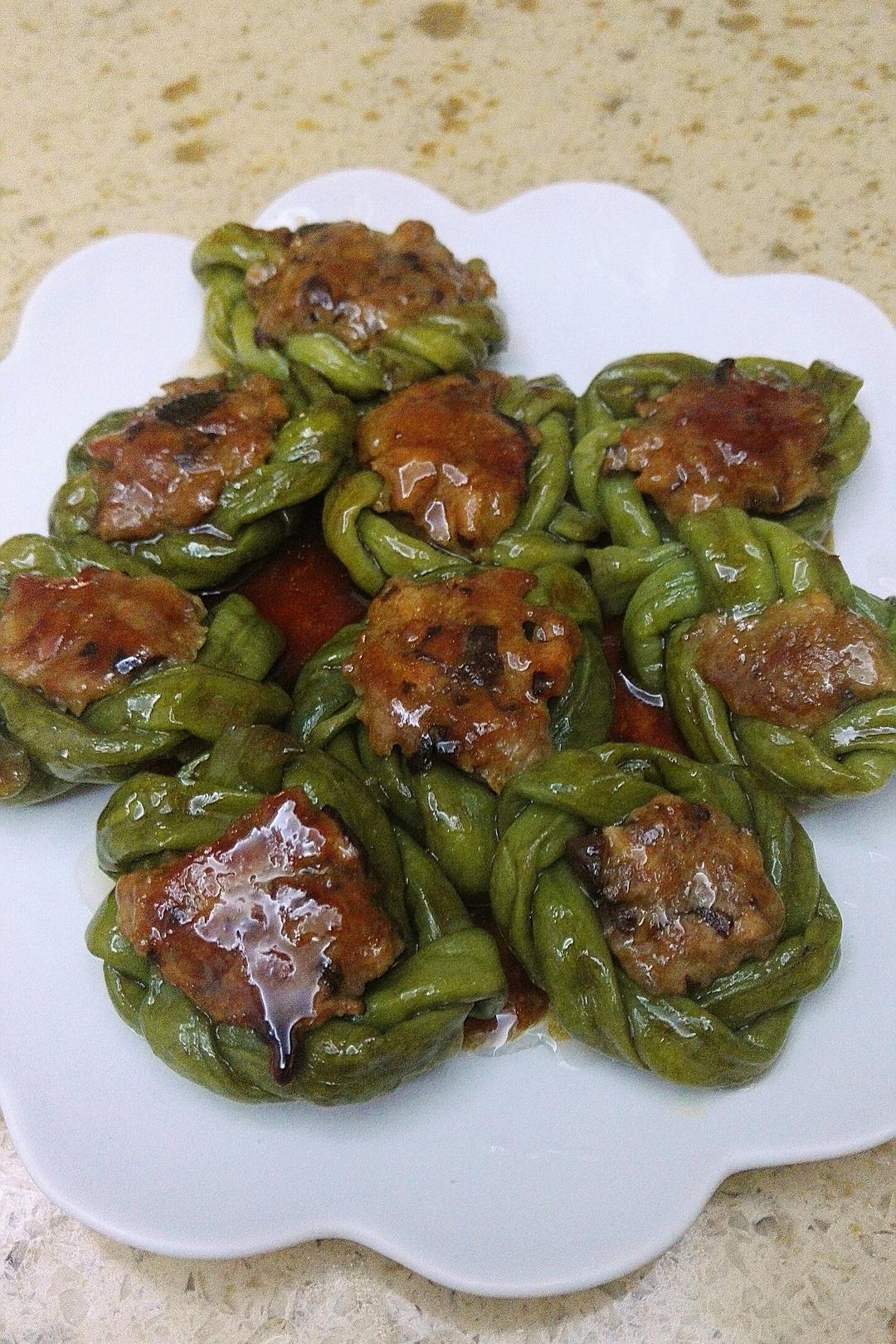 香味树叶做的酿豆角