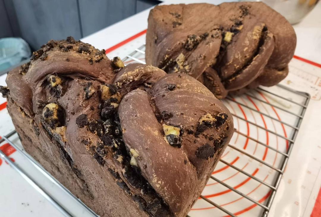 手撕生巧花生酱小吐司🍞双重美味🍫浓醇黑巧