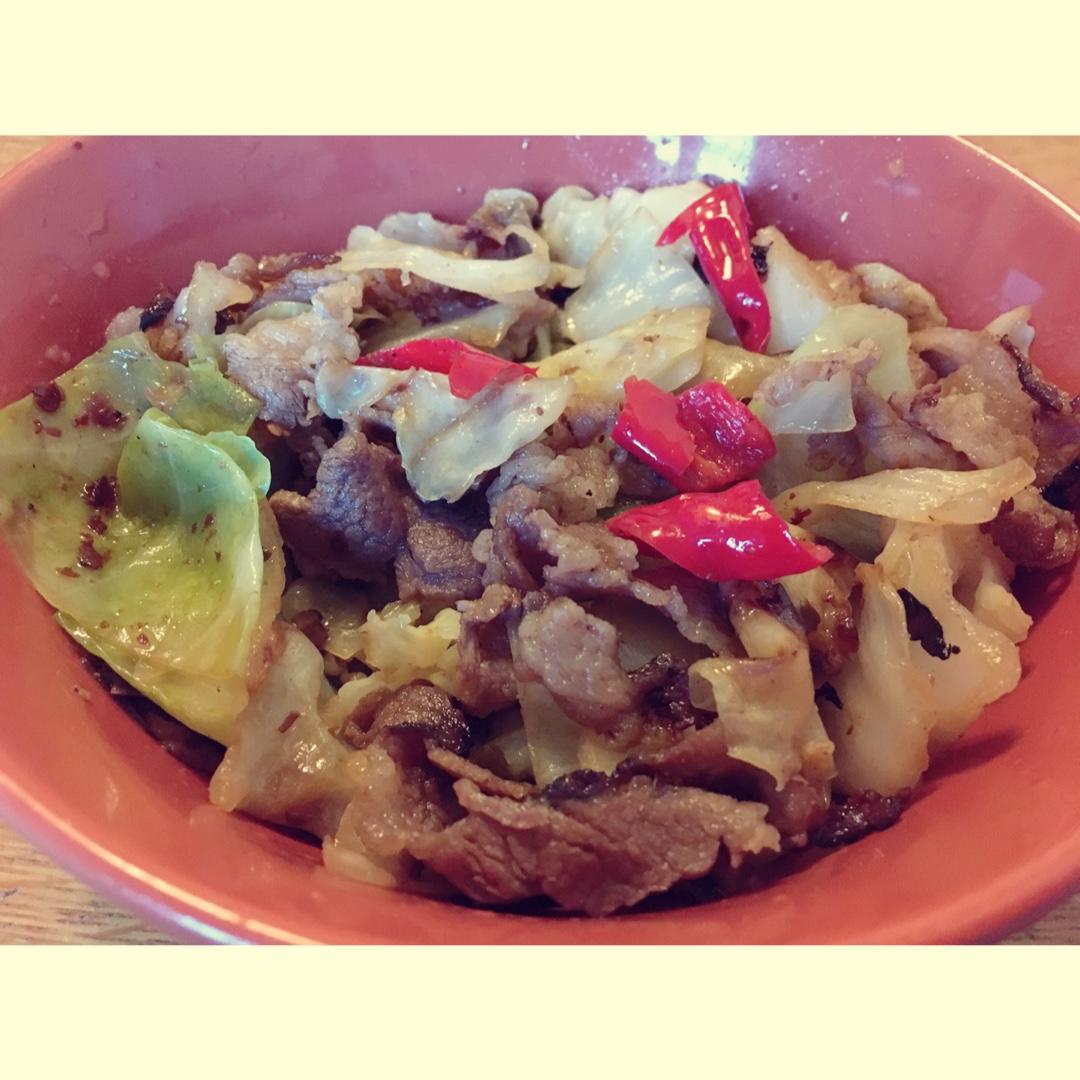 剁椒粉丝肥牛圆白菜
