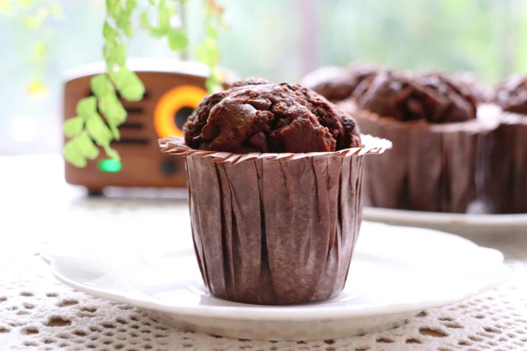 巨简单❗️超快速❗️巧克力玛芬蛋糕❗️好吃哭了