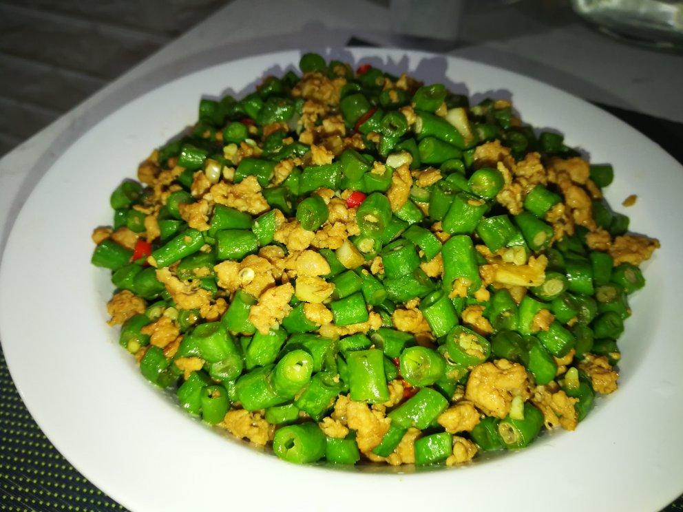 肉沫豆角下饭菜