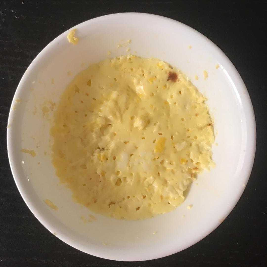 超快手微波炉3分钟虾皮鸡蛋羹