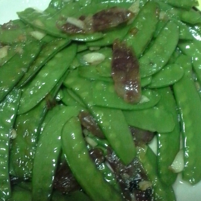 荷兰豆炒肉