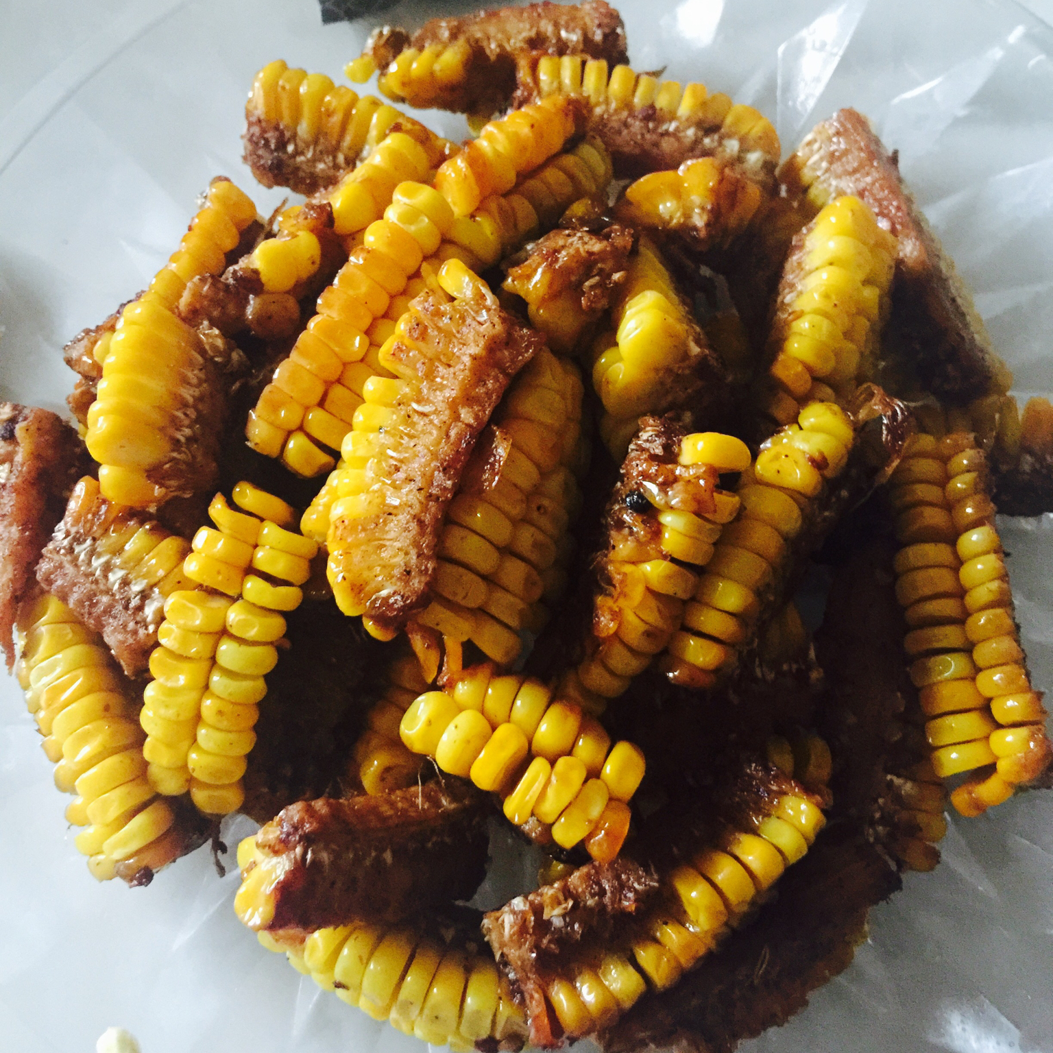 羽宠物同行做的椒盐玉米段