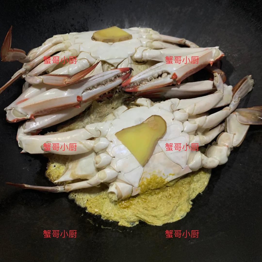 挑战全网干烤梭子蟹，根本不需一滴水和菜叶垫底