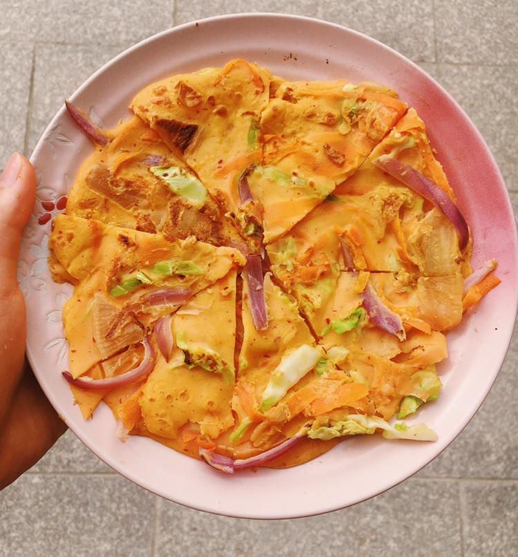 十五分钟的快手泡菜饼