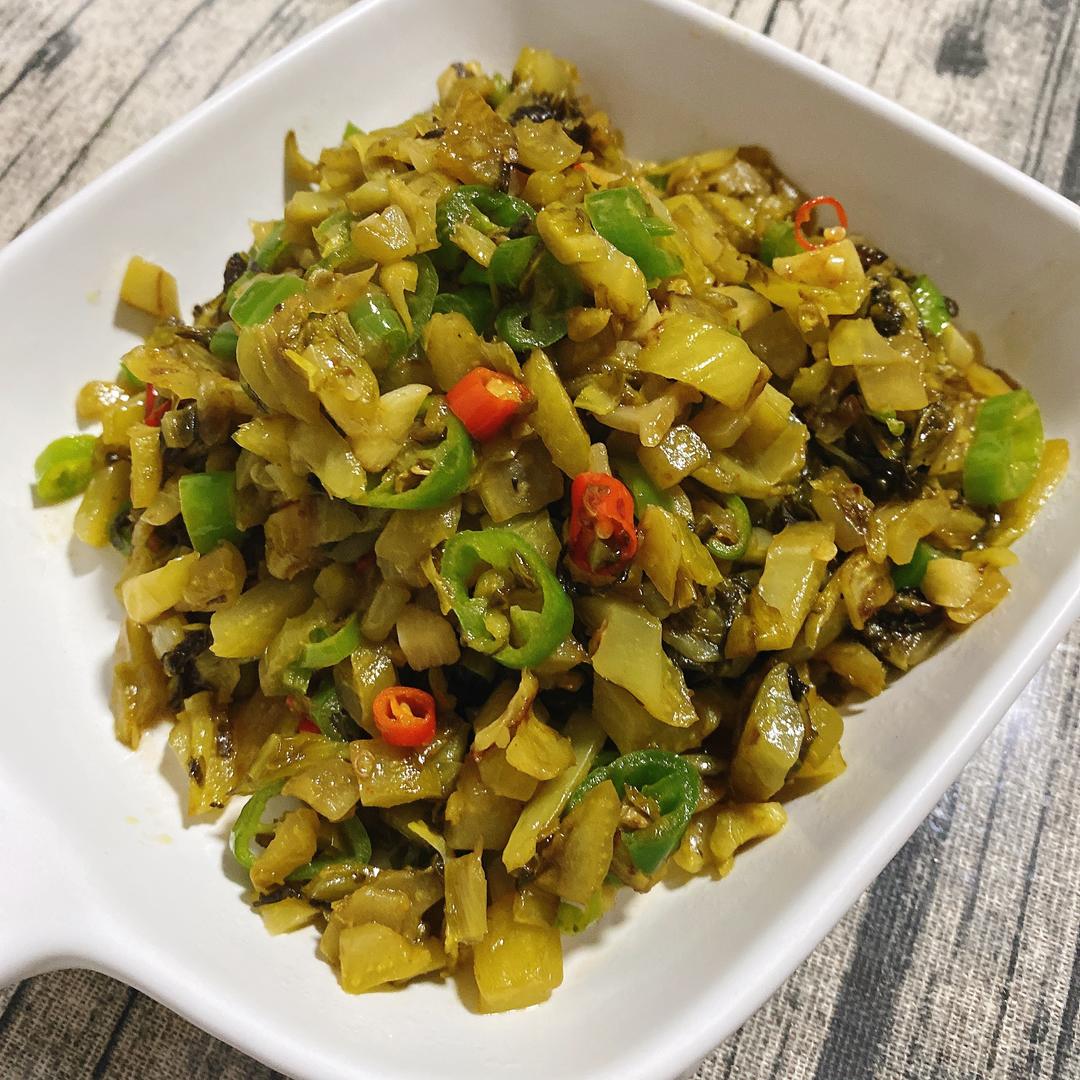 炒芥菜酸菜-含腌酸菜法的做法