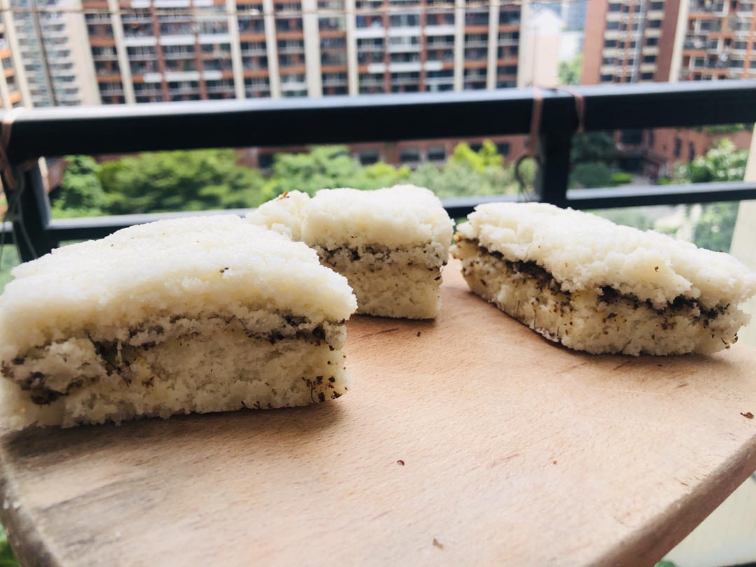 人人都会做的桂花糕+豆沙松糕