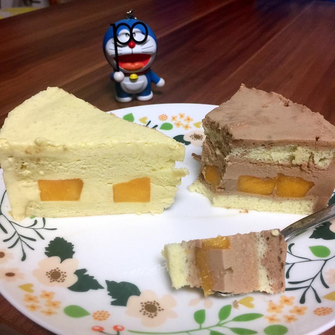 料超足的芒果慕斯蛋糕