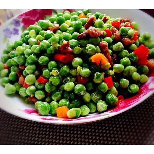 豌豆炒肉丁